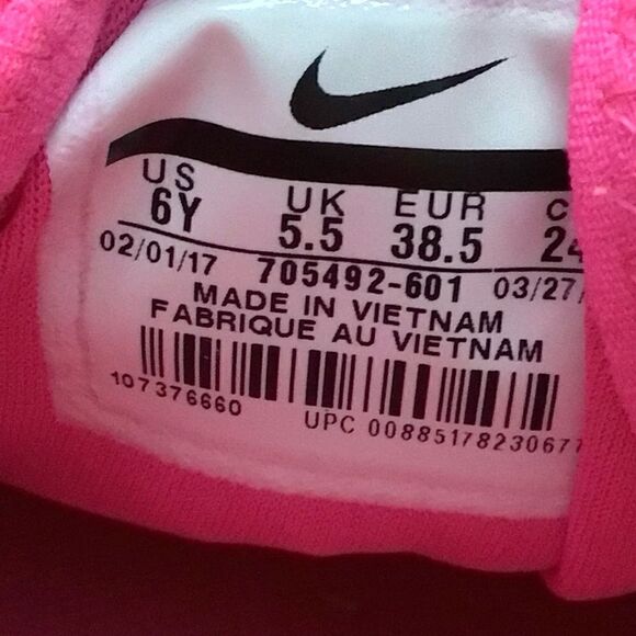 Nike Kaishi womens lace up running shoes pink size womens 7.5 705492-601 - Picture 8 of 8